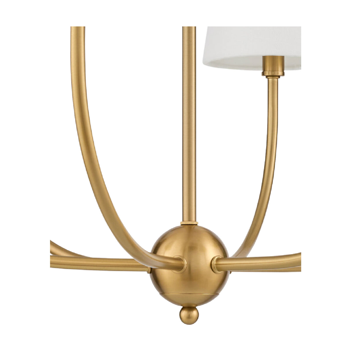 Modern European furniture - White Cotton Shade Chandelier - www.oroa.com | Oroa.com