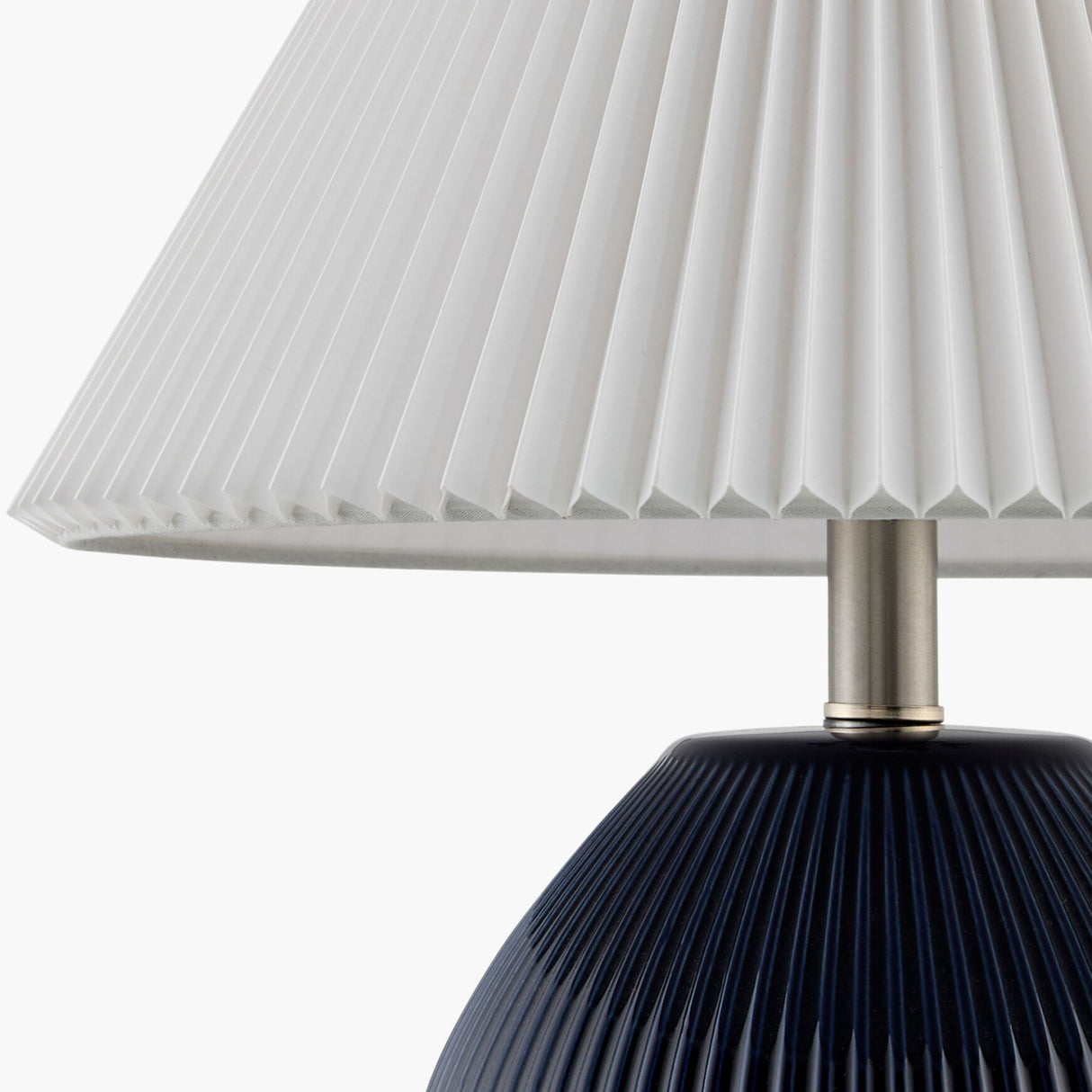 Modern European furniture - Ceramic Pleated Linen Table Lamp - www.oroa.com | Oroa.com