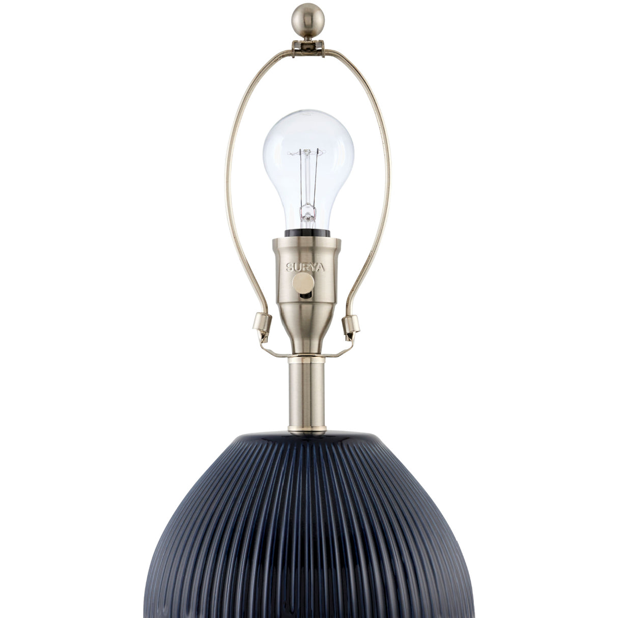 Modern European furniture - Ceramic Pleated Linen Table Lamp - www.oroa.com | Oroa.com