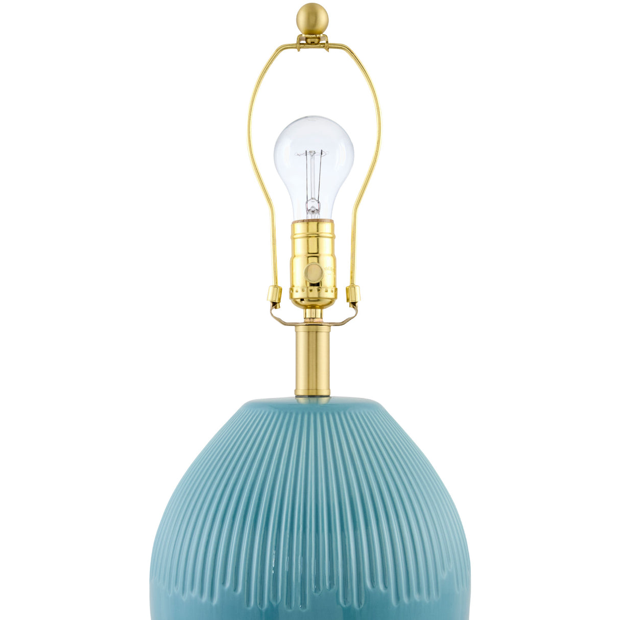 Modern European furniture - Ceramic Pleated Linen Table Lamp - www.oroa.com | Oroa.com