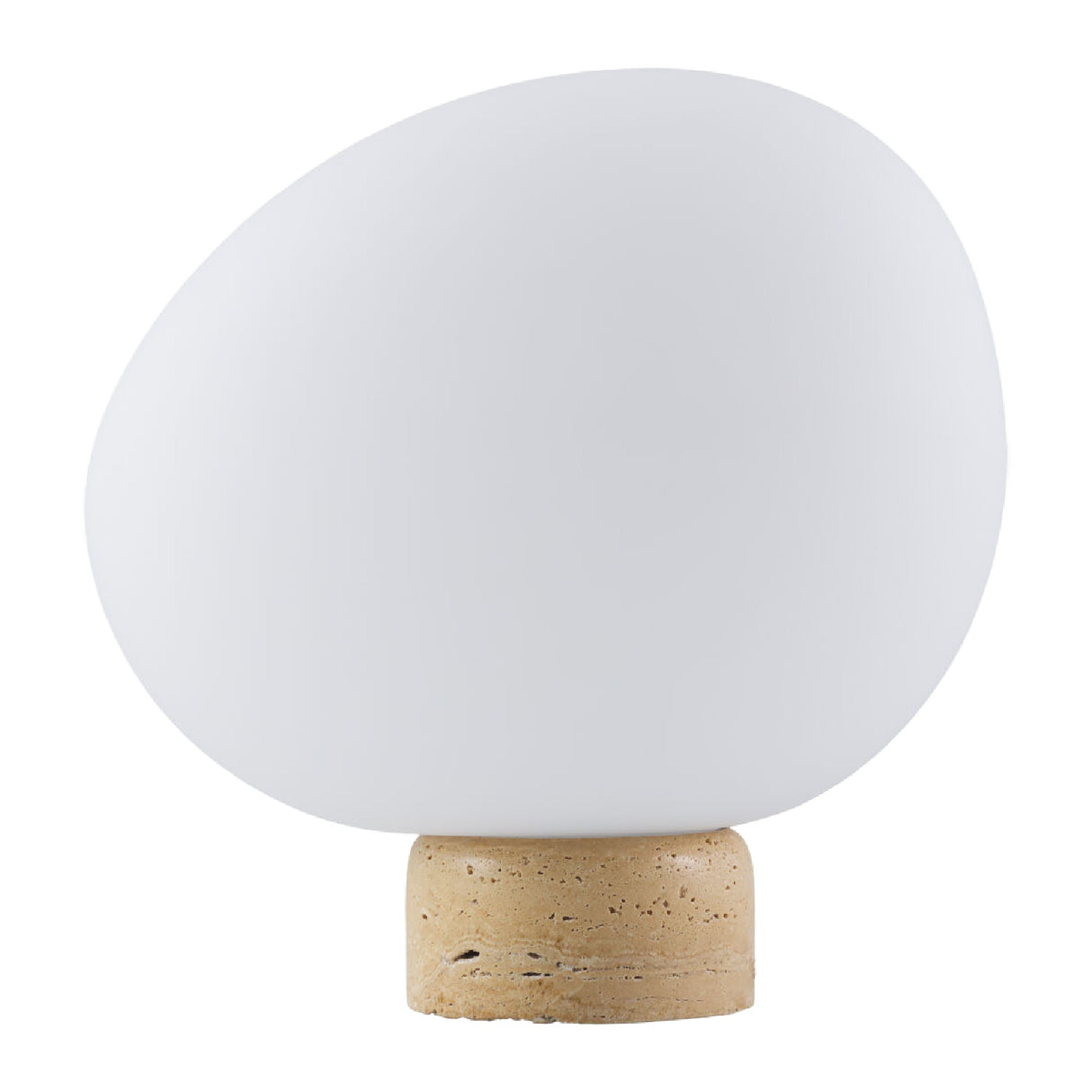 Modern European furniture - Travertine Base Table Lamp - www.oroa.com | Oroa.com