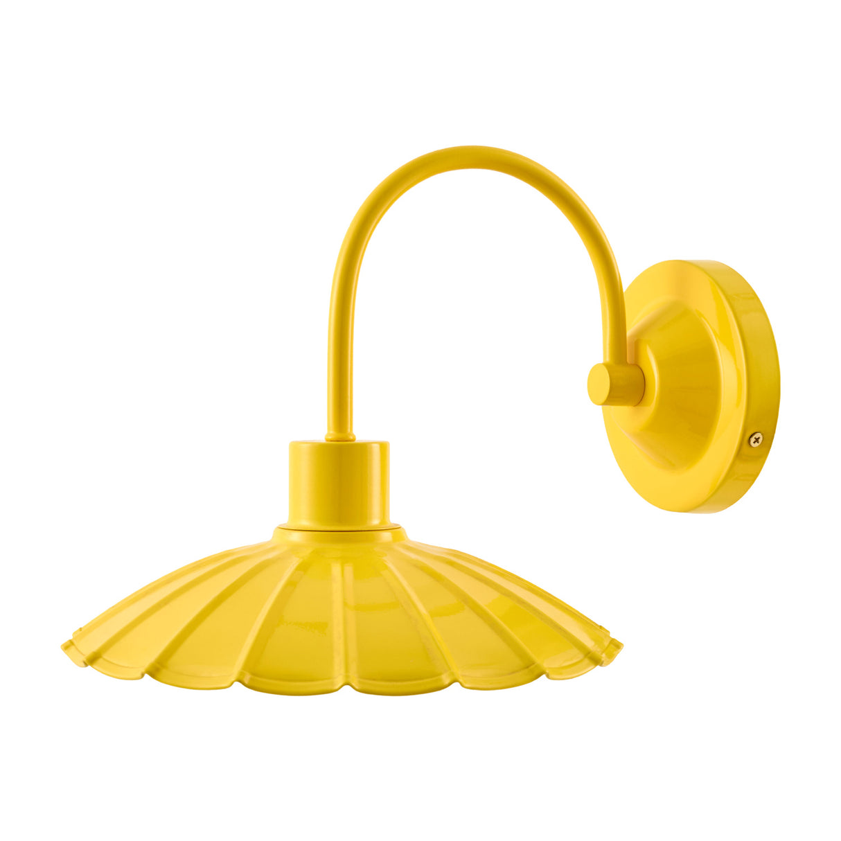 Modern European furniture - Scalloped Metal Shade Wall Lamp - www.oroa.com | Oroa.com