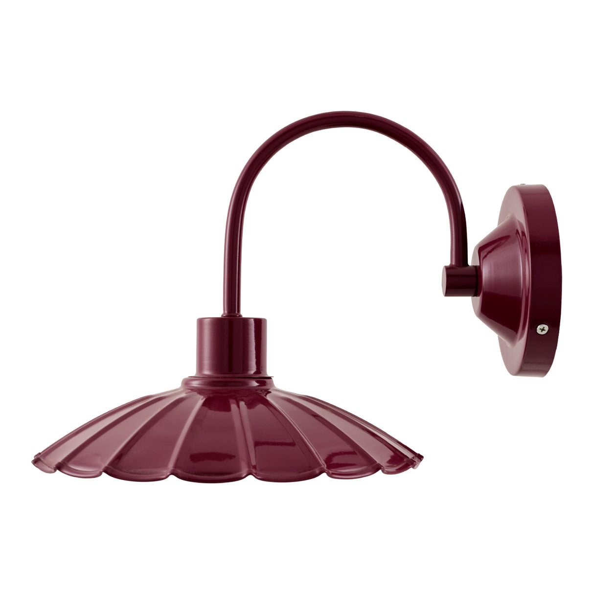 Modern European furniture - Scalloped Metal Shade Wall Lamp - www.oroa.com | Oroa.com