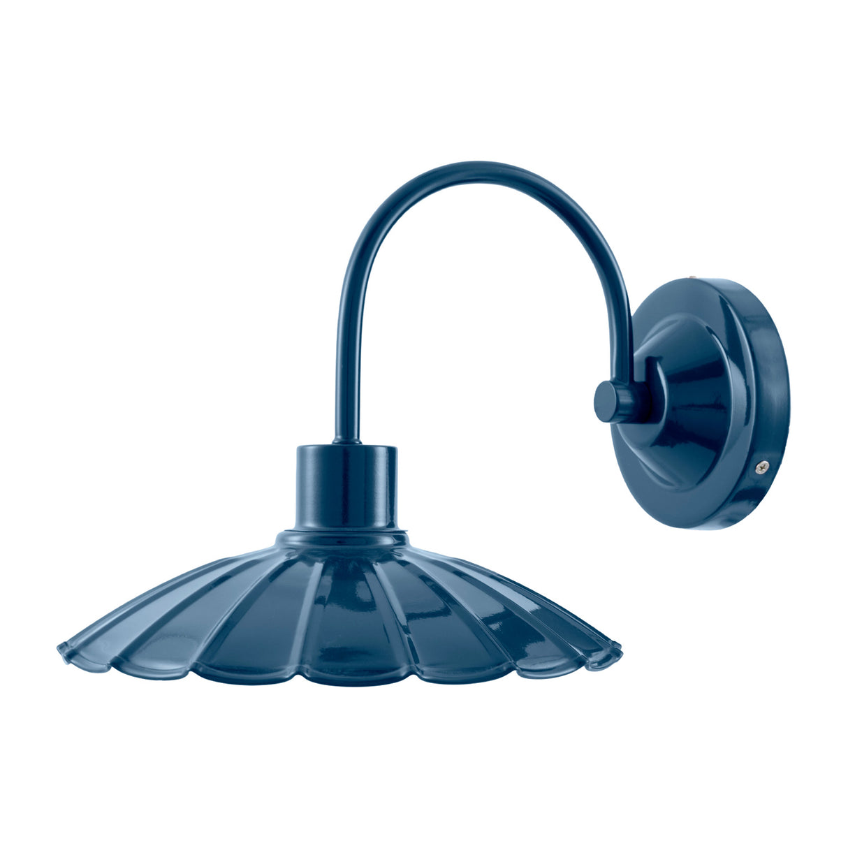 Modern European furniture - Scalloped Metal Shade Wall Lamp - www.oroa.com | Oroa.com