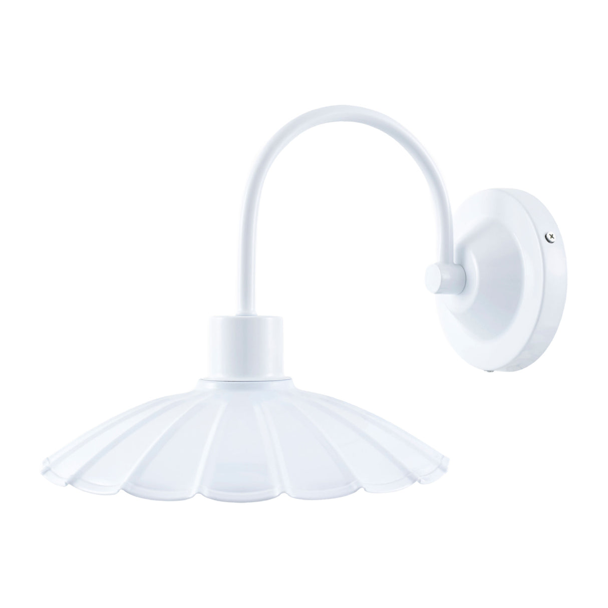 Modern European furniture - Scalloped Metal Shade Wall Lamp - www.oroa.com | Oroa.com
