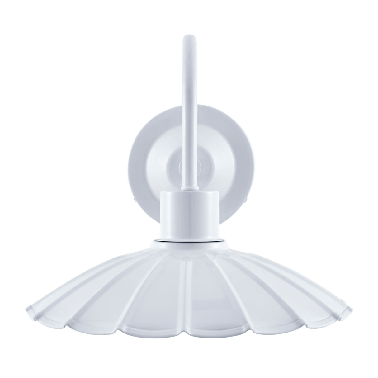 Modern European furniture - Scalloped Metal Shade Wall Lamp - www.oroa.com | Oroa.com