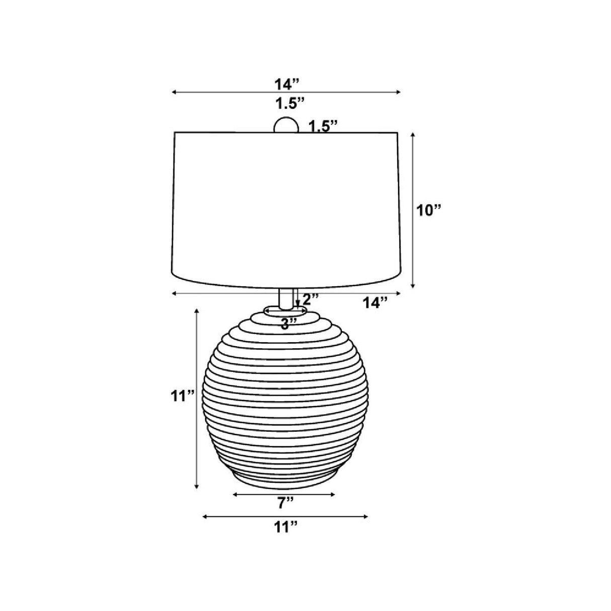 Modern European furniture - Natural Acacia Accent Table Lamp - www.oroa.com | Oroa.com