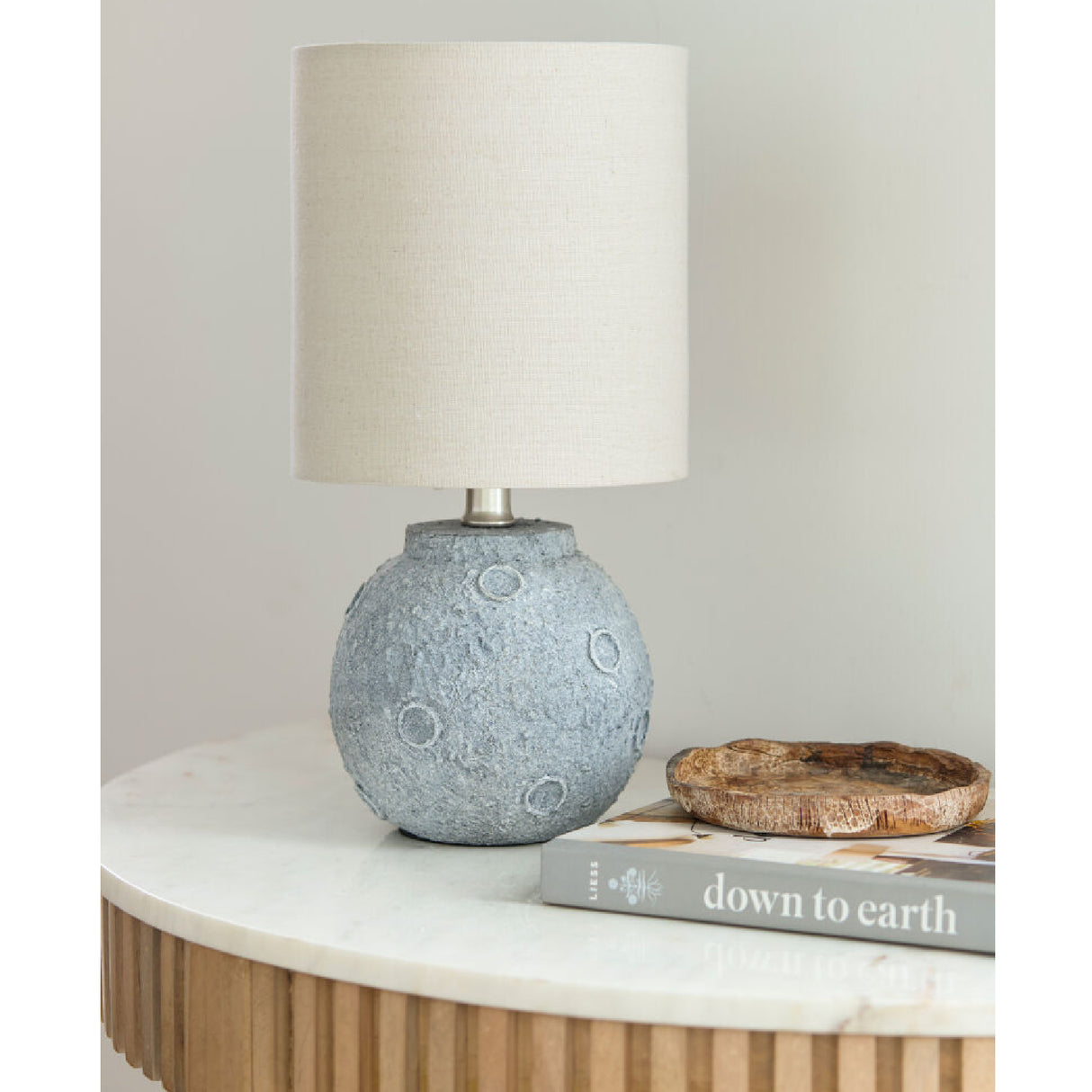Modern European furniture - Textured Round Base Table Lamps (2) - www.oroa.com | Oroa.com
