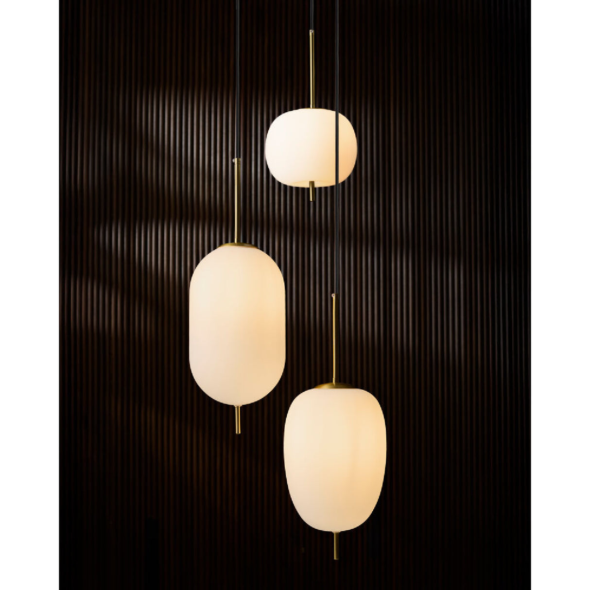 Modern European furniture - 3-Light White Glass Chandelier - www.oroa.com | Oroa.com