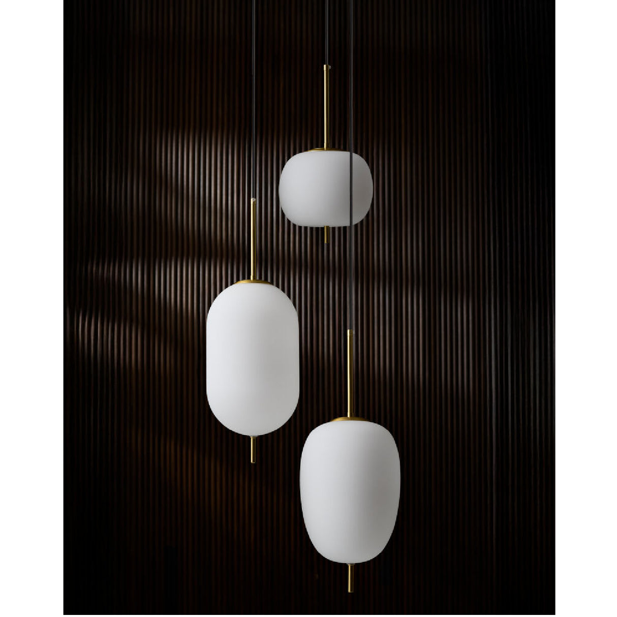 Modern European furniture - 3-Light White Glass Chandelier - www.oroa.com | Oroa.com