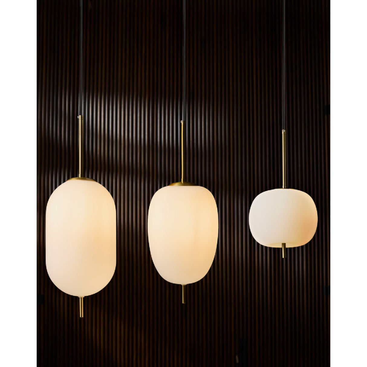 Modern European furniture - 3-Light White Glass Chandelier - www.oroa.com | Oroa.com