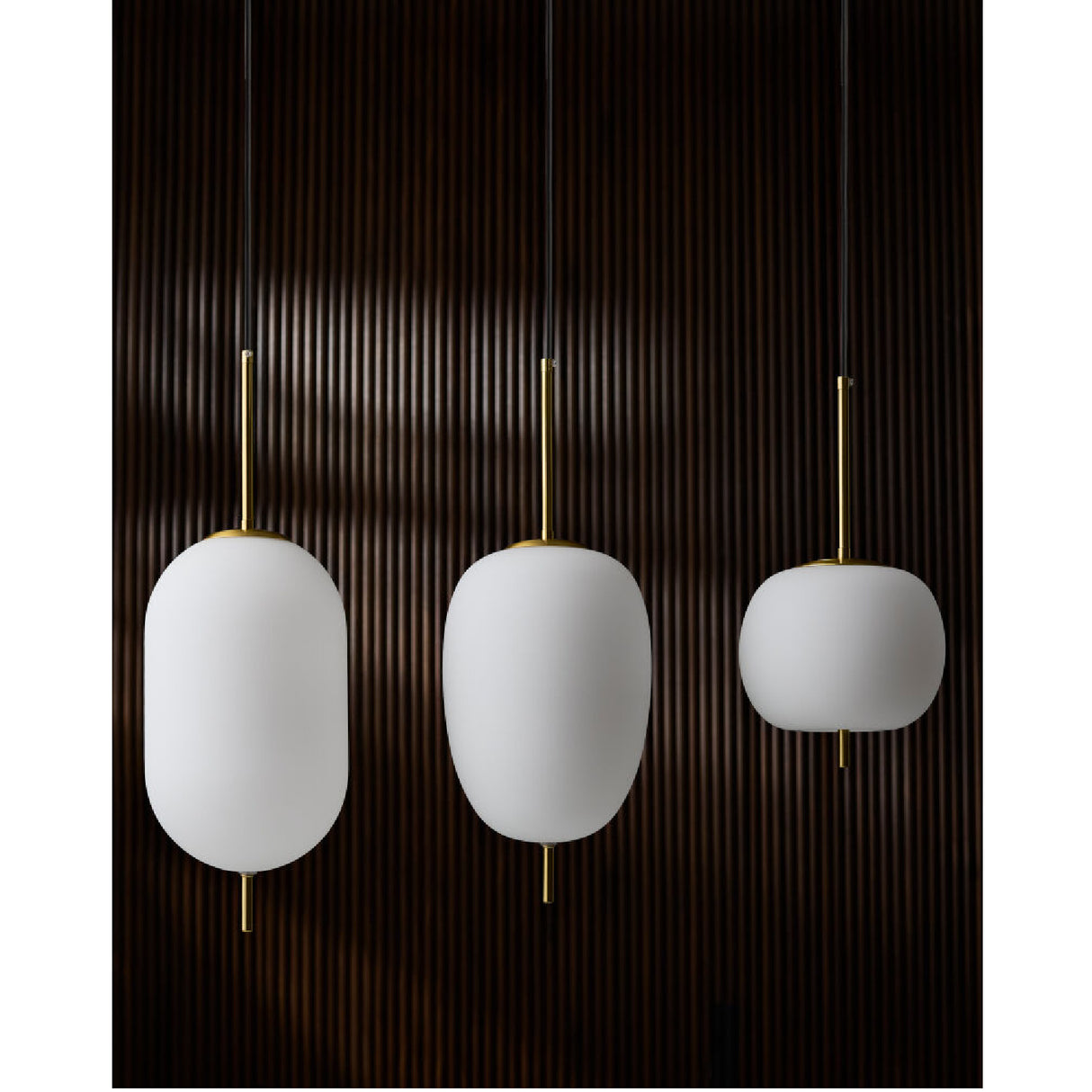 Modern European furniture - 3-Light White Glass Chandelier - www.oroa.com | Oroa.com