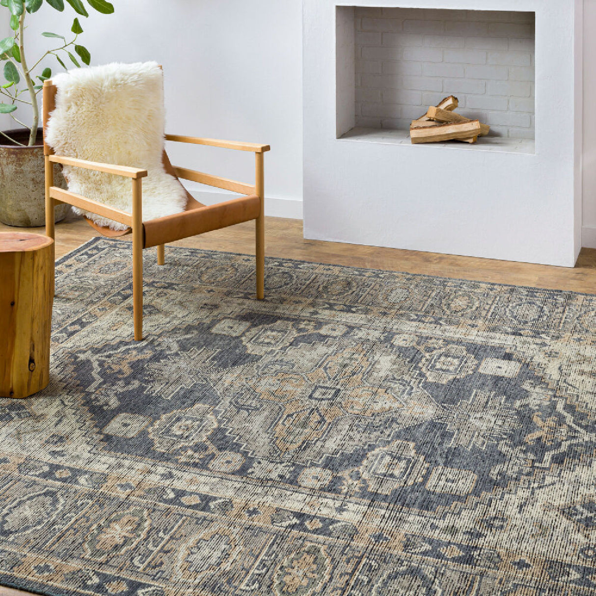 Modern furniture - Fringed Wool Printed Carpet - www.oroa.com | Oroa.com