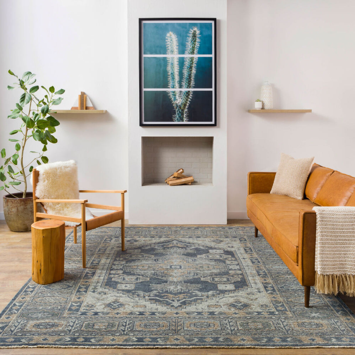 Modern furniture - Fringed Wool Printed Carpet - www.oroa.com | Oroa.com