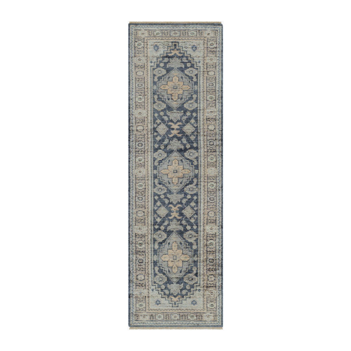 Modern furniture - Fringed Wool Printed Table Runner - www.oroa.com | Oroa.com
