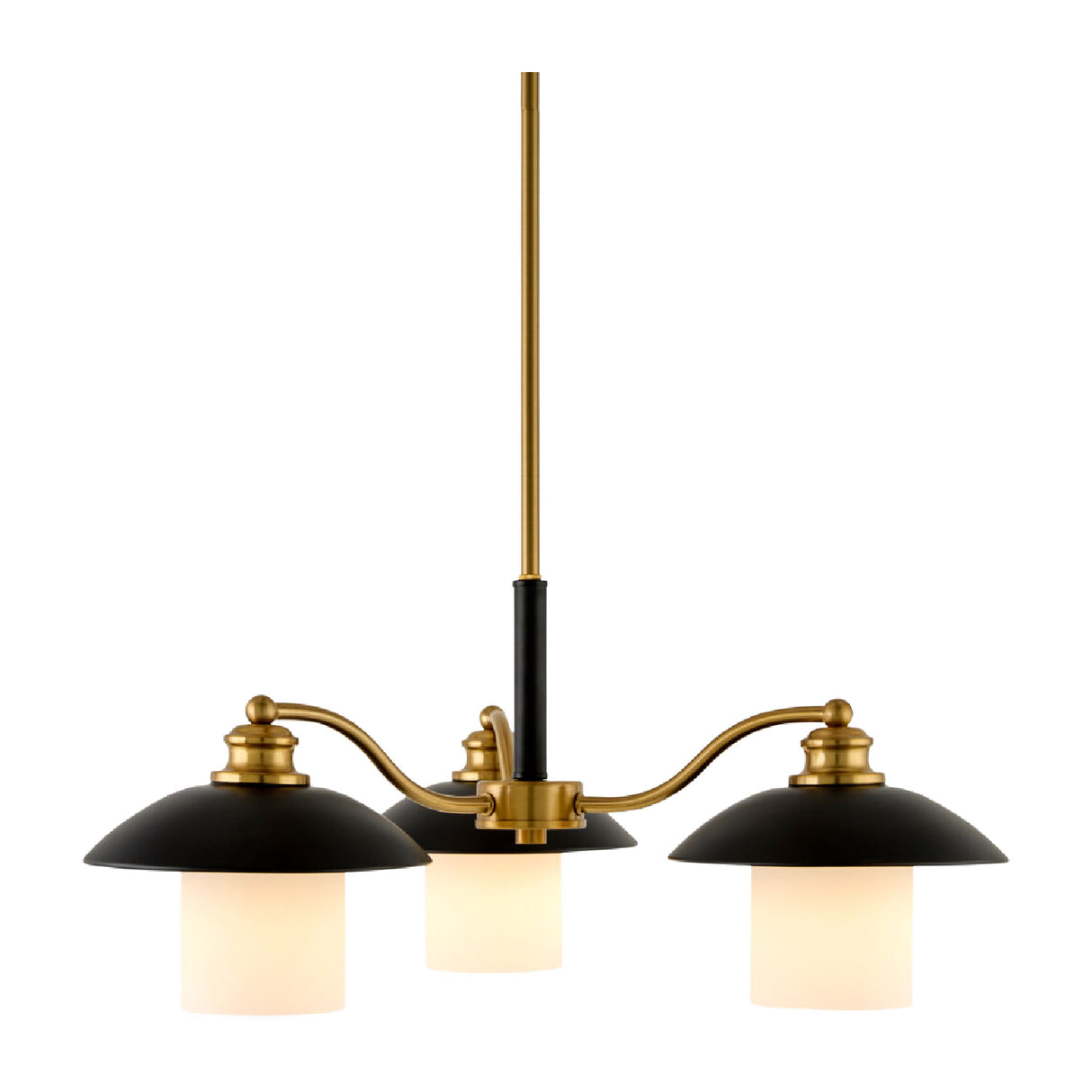 Modern European furniture - Black Iron 3-Light Chandelier - www.oroa.com | Oroa.com