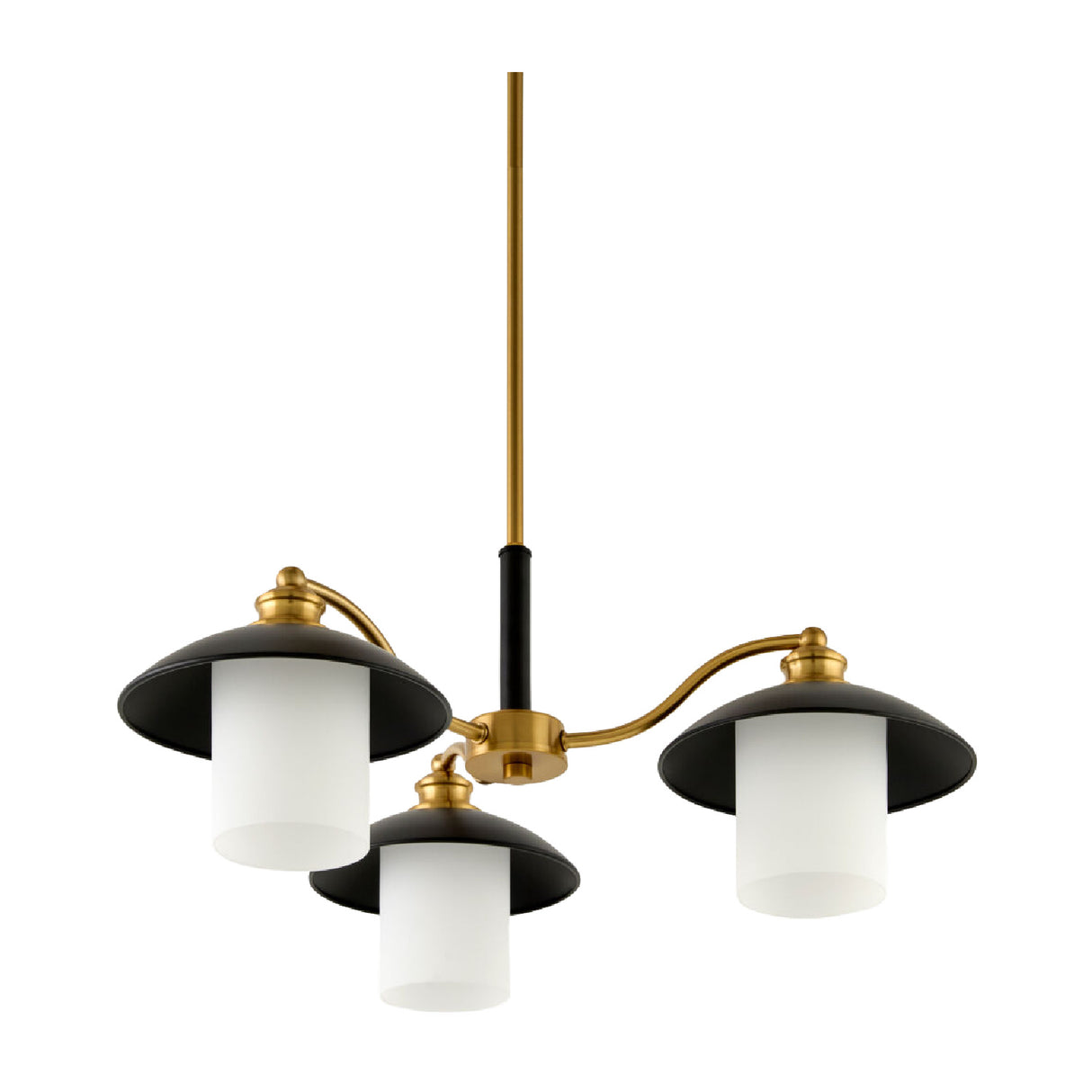 Modern European furniture - Black Iron 3-Light Chandelier - www.oroa.com | Oroa.com
