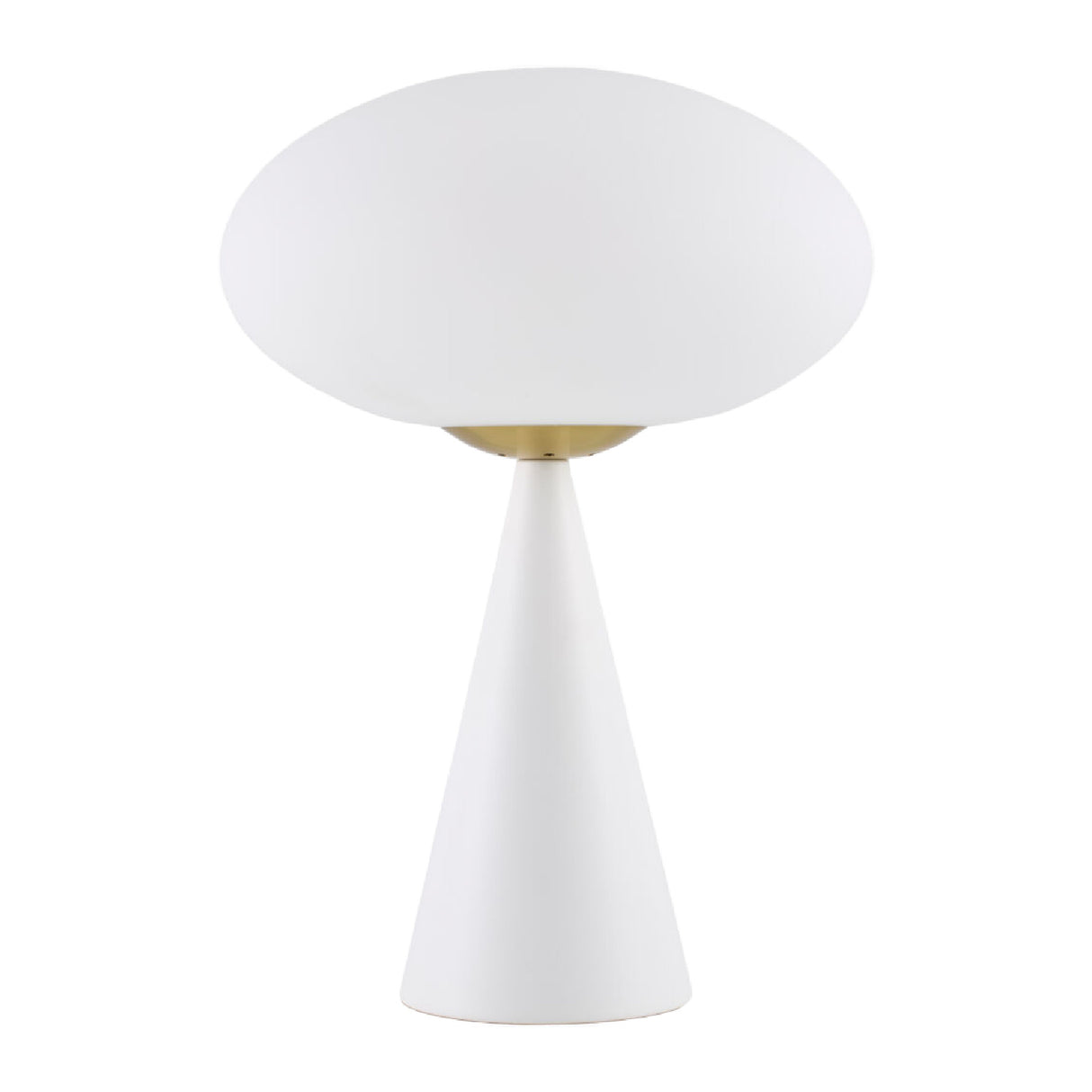 Modern European furniture - White Conical Iron Table Lamp - www.oroa.com | Oroa.com