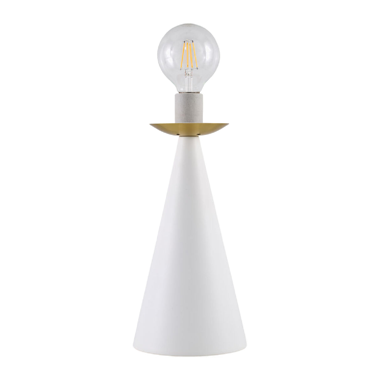 Modern European furniture - White Conical Iron Table Lamp - www.oroa.com | Oroa.com