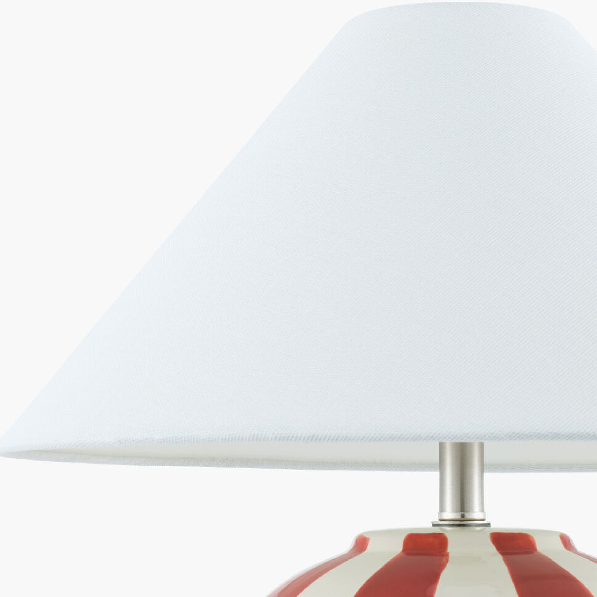 Modern European furniture - Lined Round Ceramic Table Lamp - www.oroa.com | Oroa.com