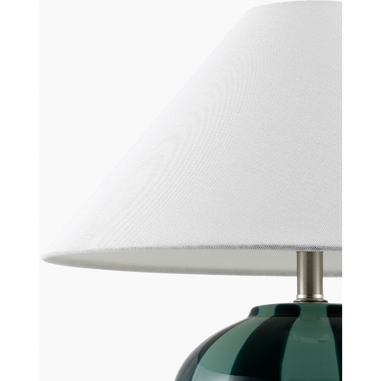 Modern European furniture - Lined Round Ceramic Table Lamp - www.oroa.com | Oroa.com