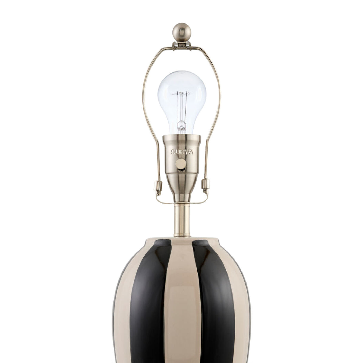 Modern European furniture - Striped Ceramic Table Lamp - www.oroa.com | Oroa.com