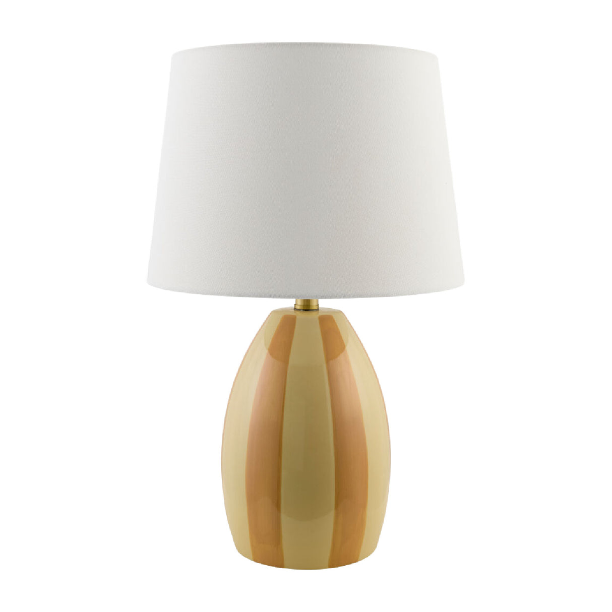 Modern European furniture - Yellow Striped Ceramic Table Lamp - www.oroa.com | Oroa.com