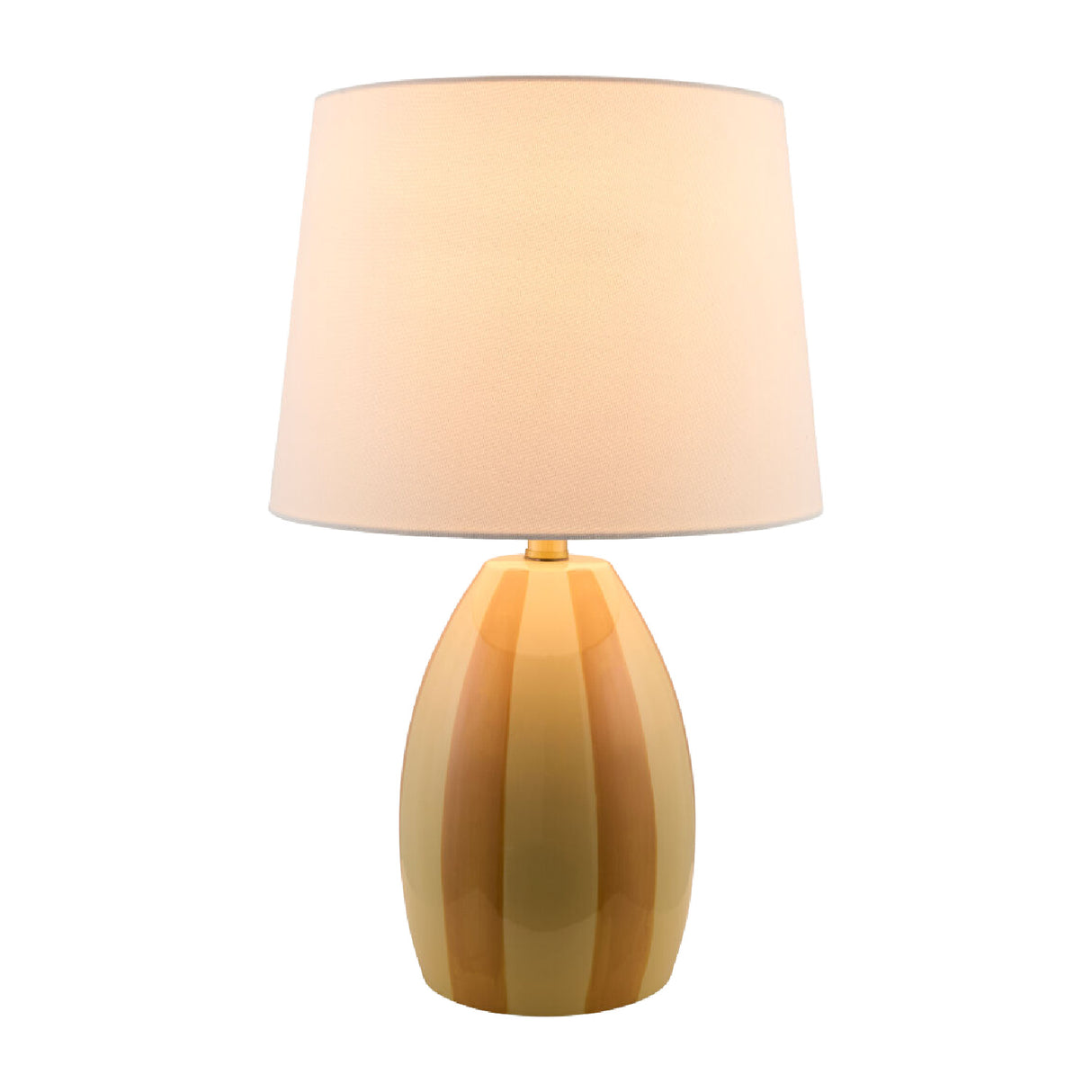 Modern European furniture - Yellow Striped Ceramic Table Lamp - www.oroa.com | Oroa.com