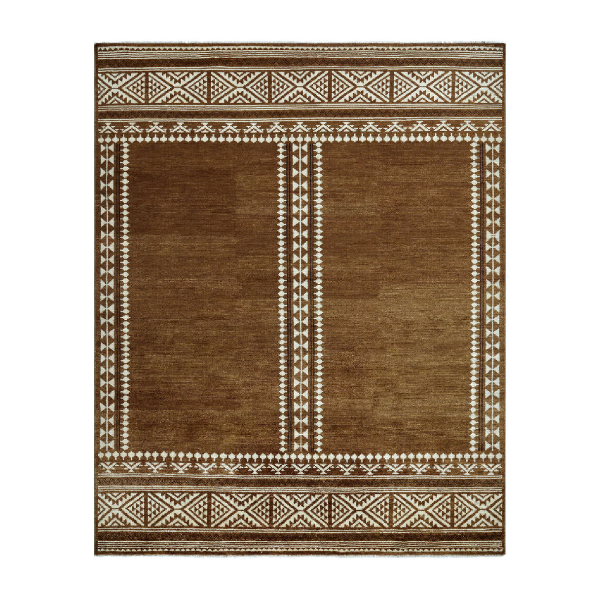 Modern European furniture - Brown Wool Blend Printed Carpet - www.oroa.com | Oroa.com