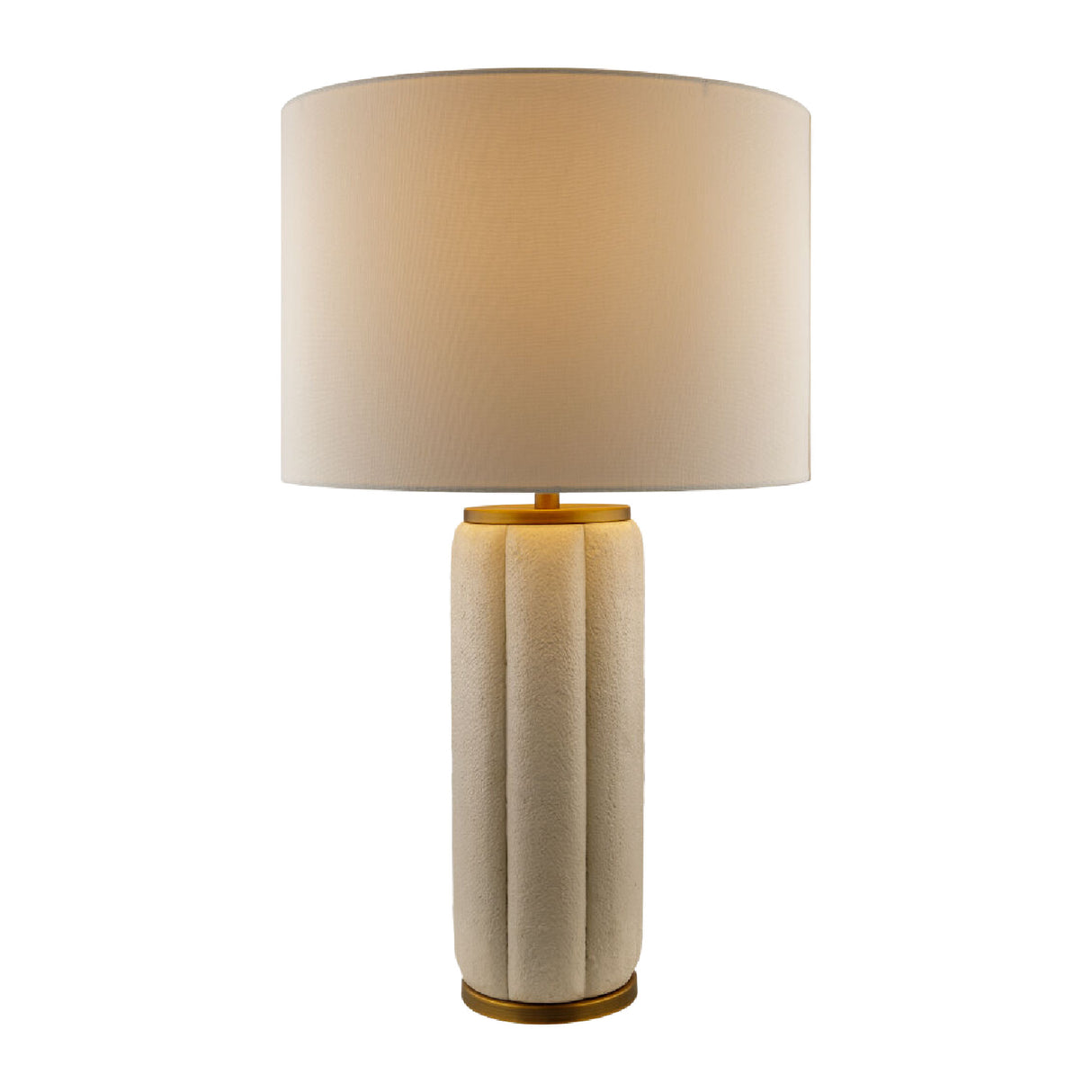 Modern European furniture - Modern White Linen Table Lamp - www.oroa.com | Oroa.com