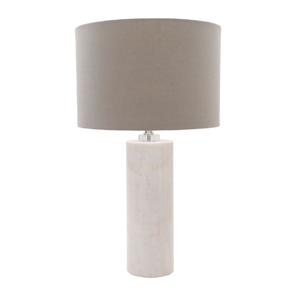 Modern European furniture - White Cylindrical Marble Table Lamp - www.oroa.com | Oroa.com