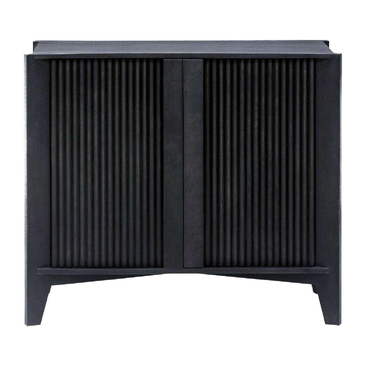 Modern European furniture - Reeded Mango Wood Cabinet - www.oroa.com | Oroa.com