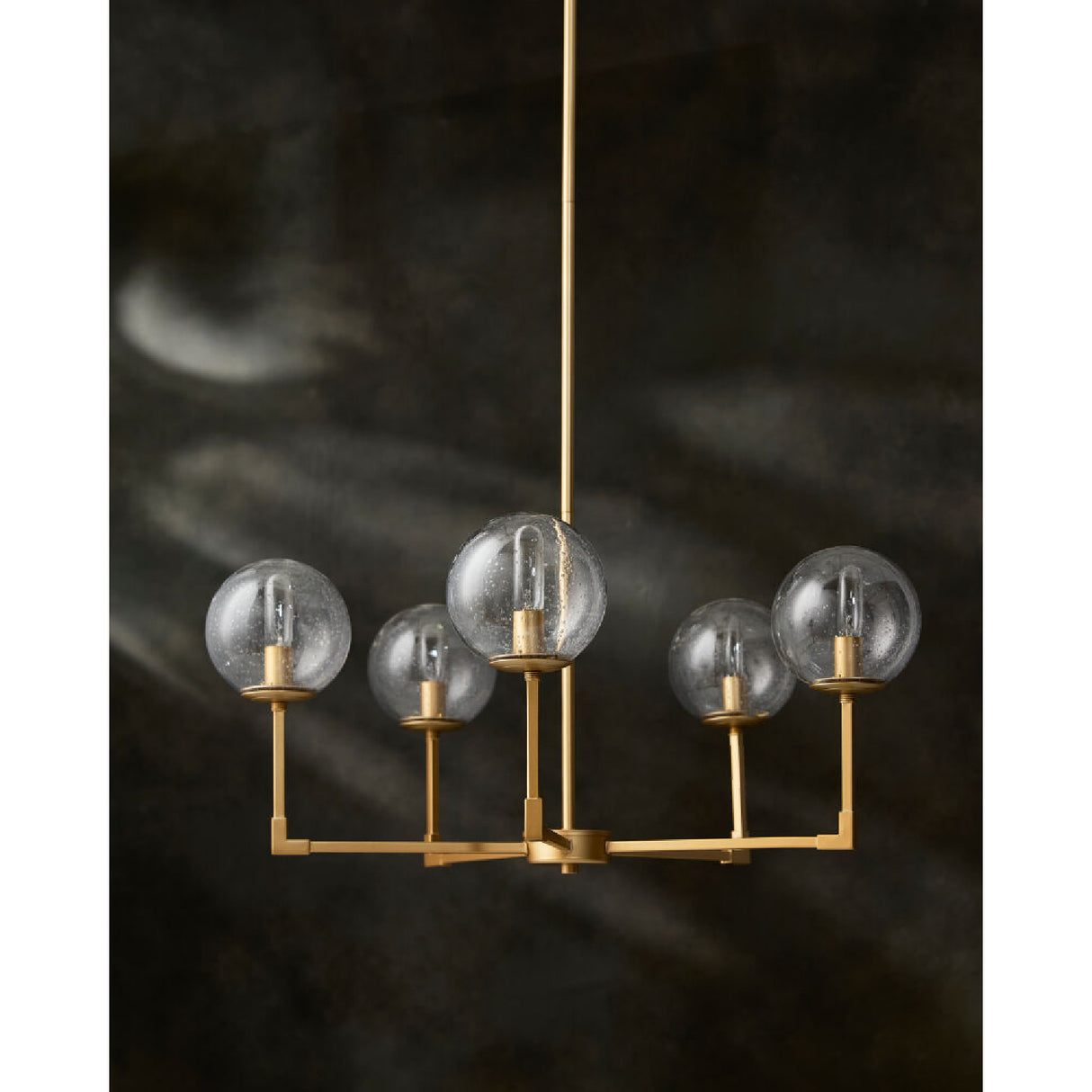 Modern European furniture - 5-Light Clear Glass Chandelier - www.oroa.com | Oroa.com