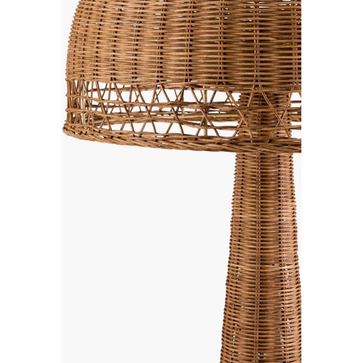 Modern European furniture - Natural Rattan Dome Floor Lamp - www.oroa.com | Oroa.com