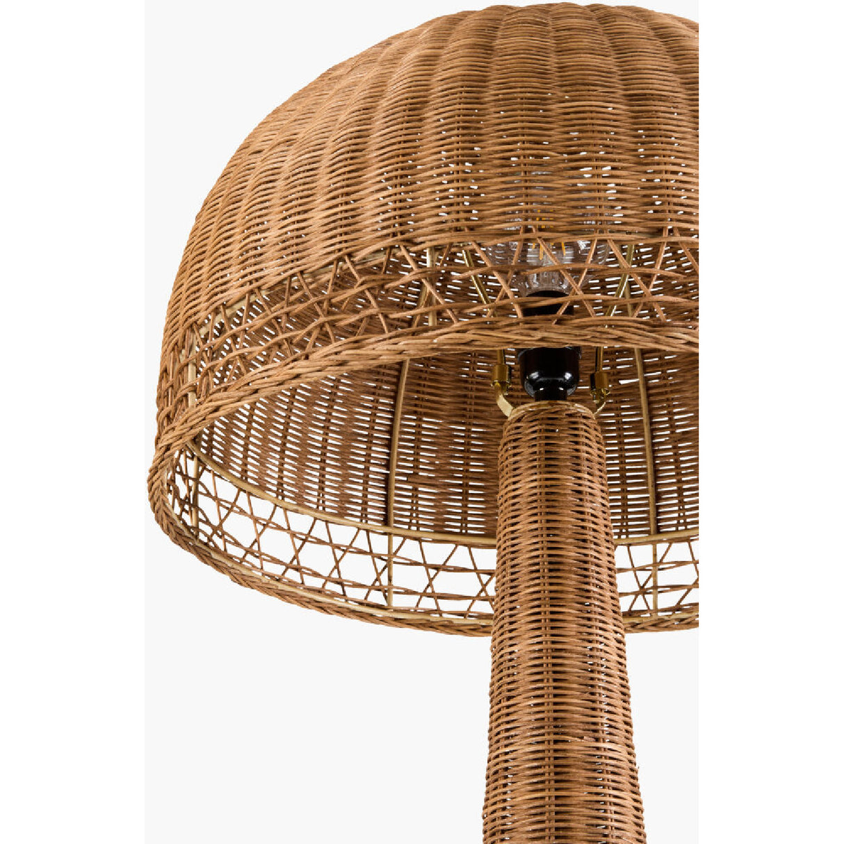 Modern European furniture - Natural Rattan Dome Floor Lamp - www.oroa.com | Oroa.com