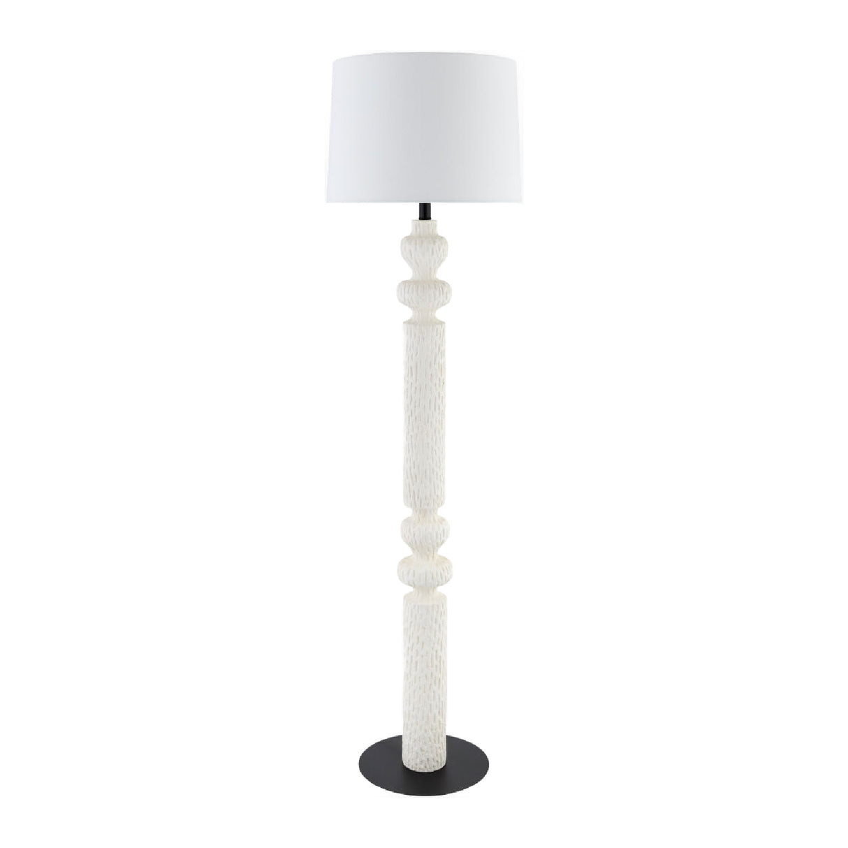 Modern European furniture - Lacquered White Accent Floor Lamp - www.oroa.com | Oroa.com