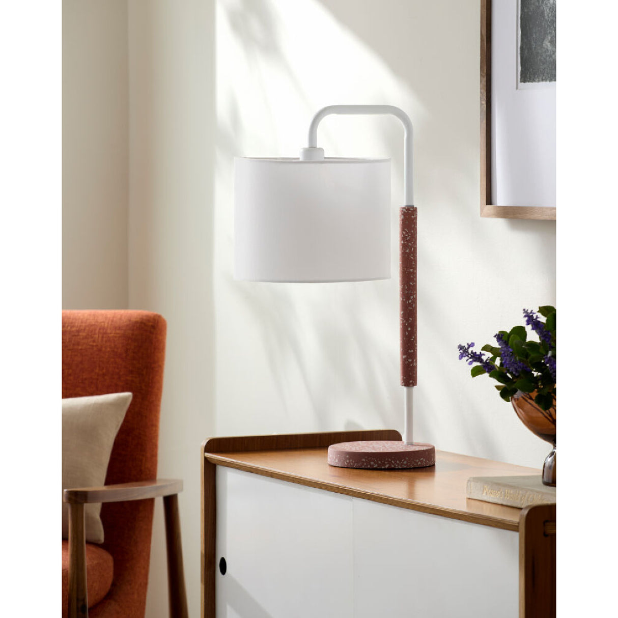 Modern European furniture - Gooseneck Linen Accent Table Lamp - www.oroa.com | Oroa.com