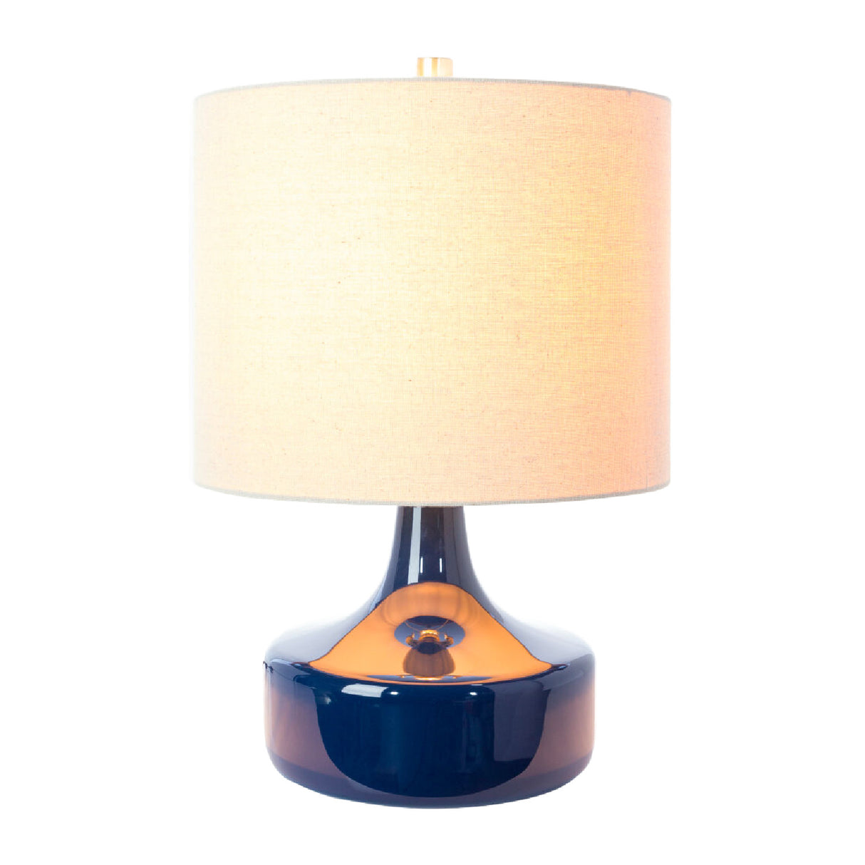 Modern European furniture - Drum Linen Ceramic Table Lamp - www.oroa.com | Oroa.com