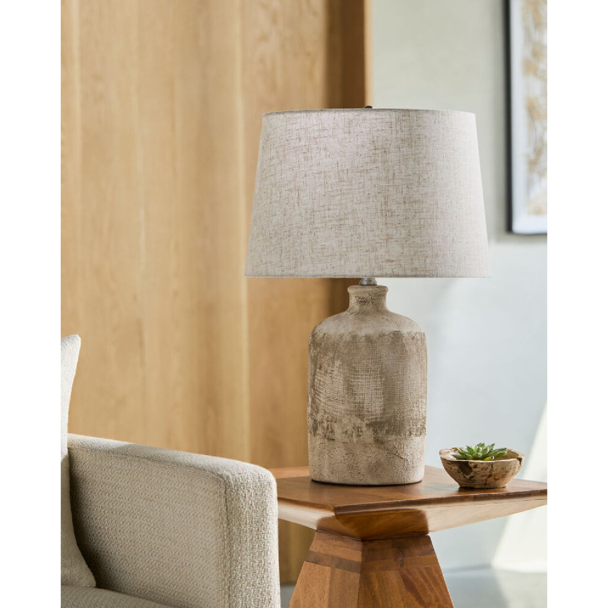 Modern European furniture - Gray Ceramic Table Lamp - www.oroa.com | Oroa.com