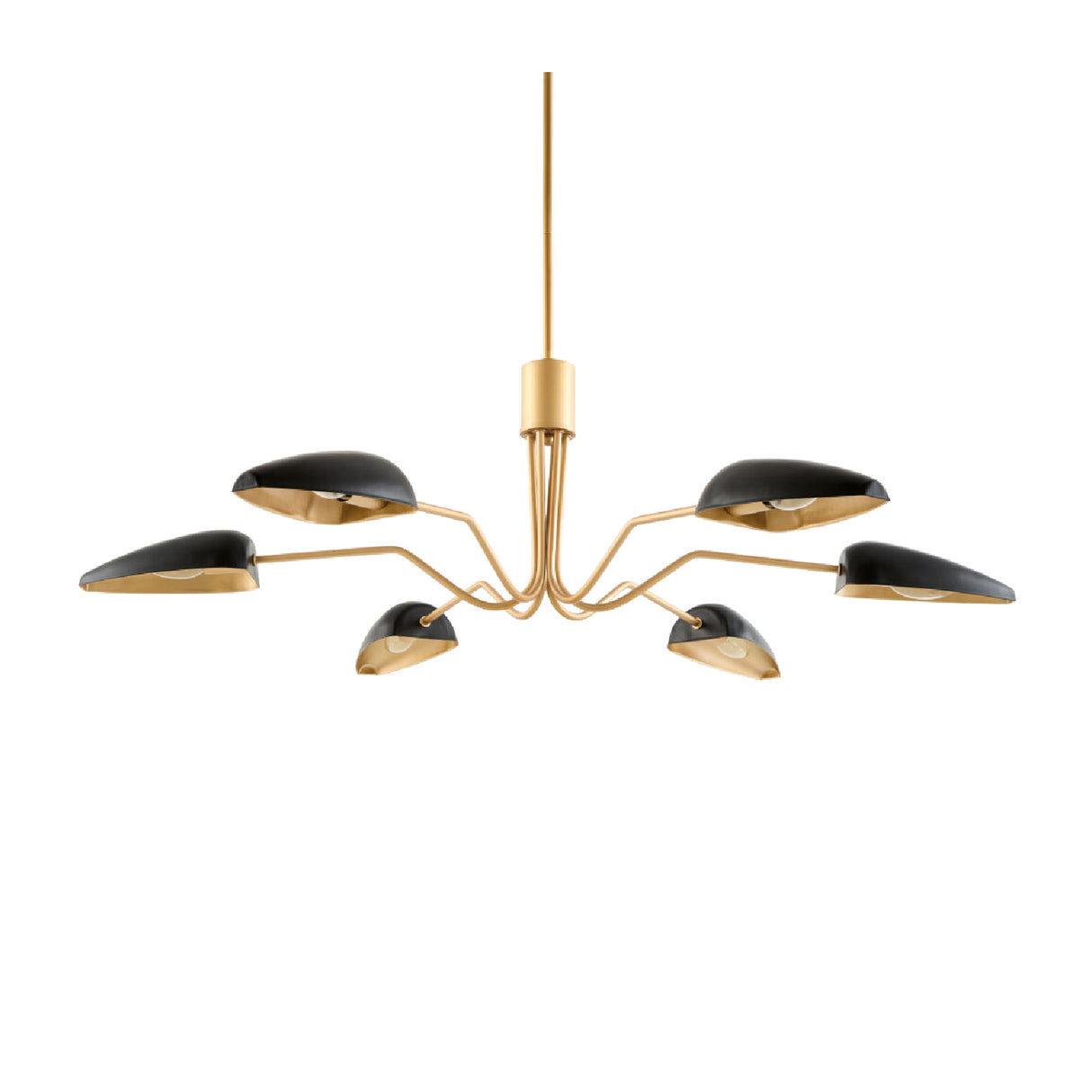 Modern European furniture - Painted Gold 6-Light Chandelier - www.oroa.com | Oroa.com