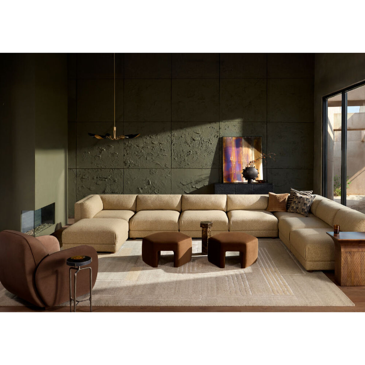 Modern European furniture - Black Metal Shades 6-Light Chandelier - www.oroa.com | Oroa.com