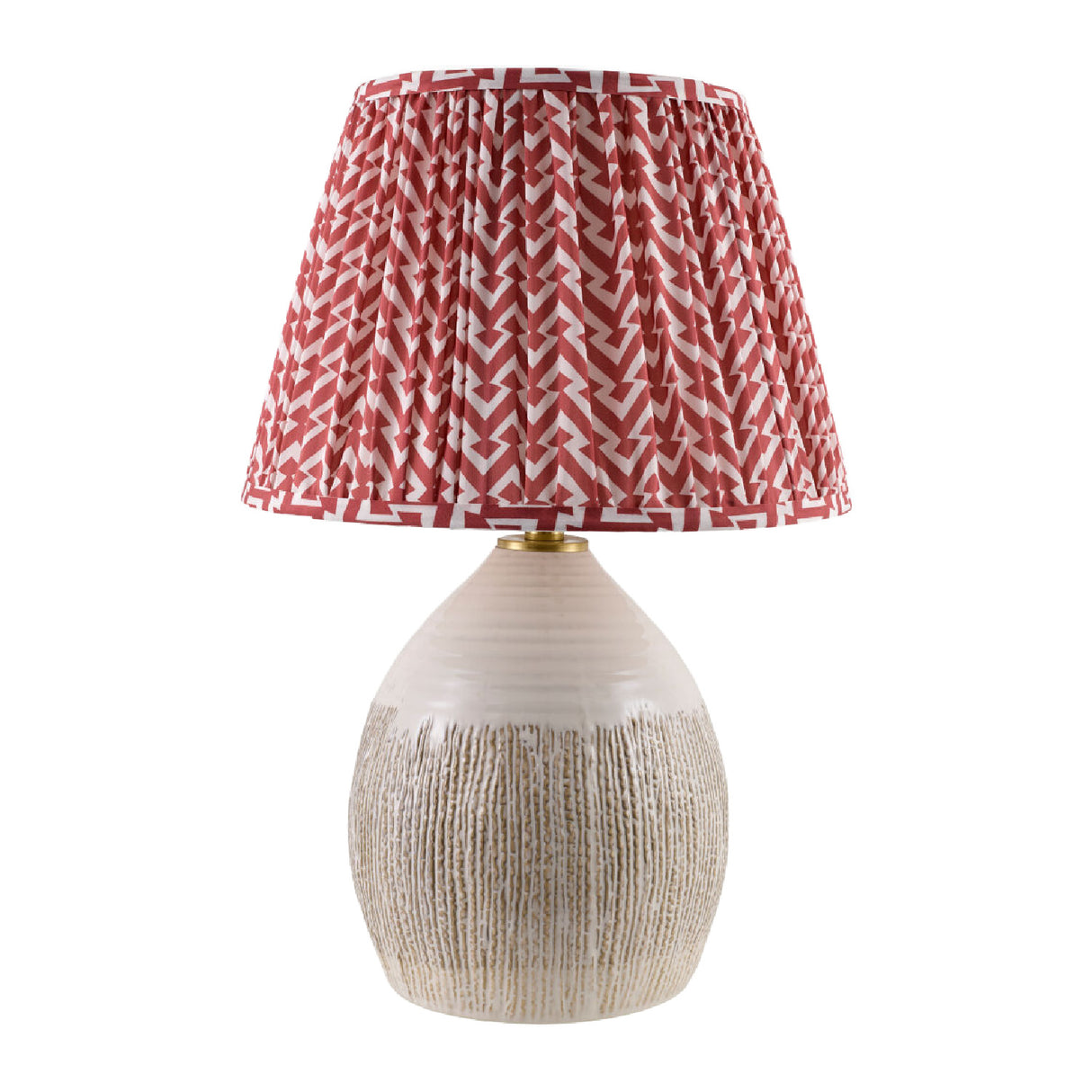 Modern European furniture - Red Patterned Fabric Table Lamp - www.oroa.com | Oroa.com