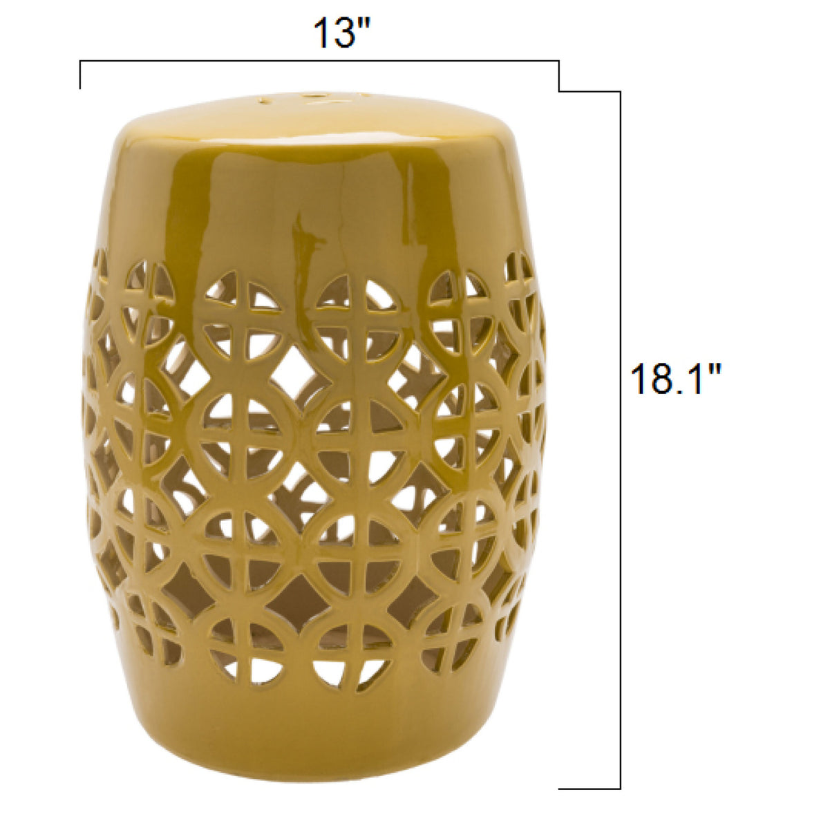 Modern European furniture - Openwork Ceramic Garden Stool - www.oroa.com | Oroa.com