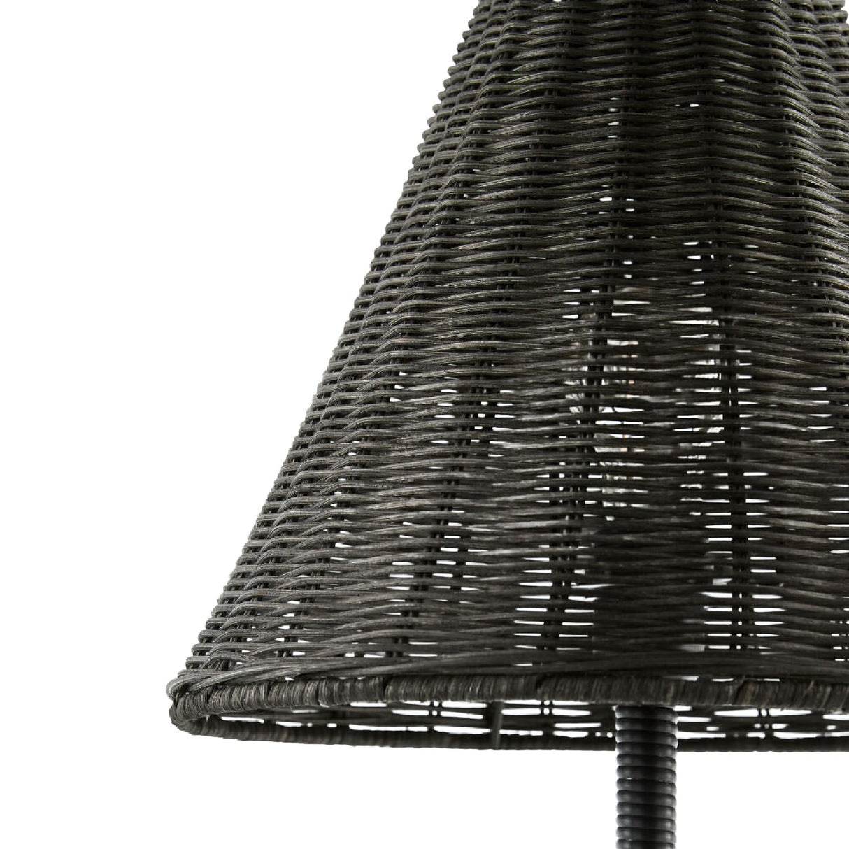 Modern European furniture - Black Rattan Accent Table Lamp - www.oroa.com | Oroa.com
