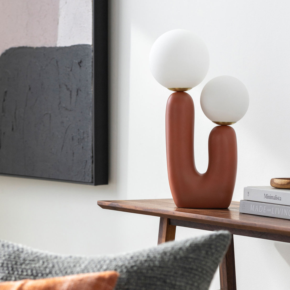 Modern European furniture - Double Round Glass Table Lamp S - www.oroa.com | Oroa.com