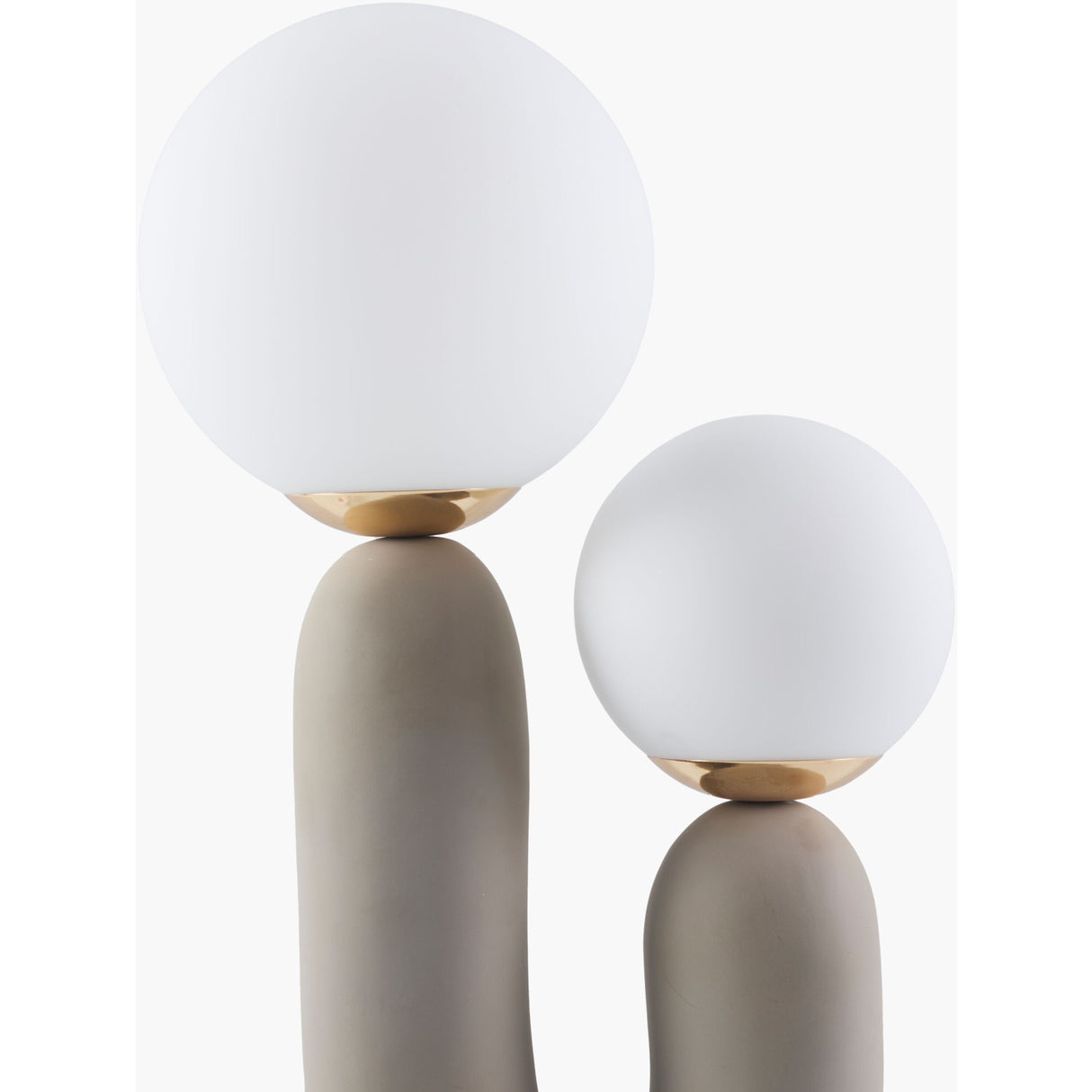 Modern European furniture - Double Round Glass Table Lamp L - www.oroa.com | Oroa.com