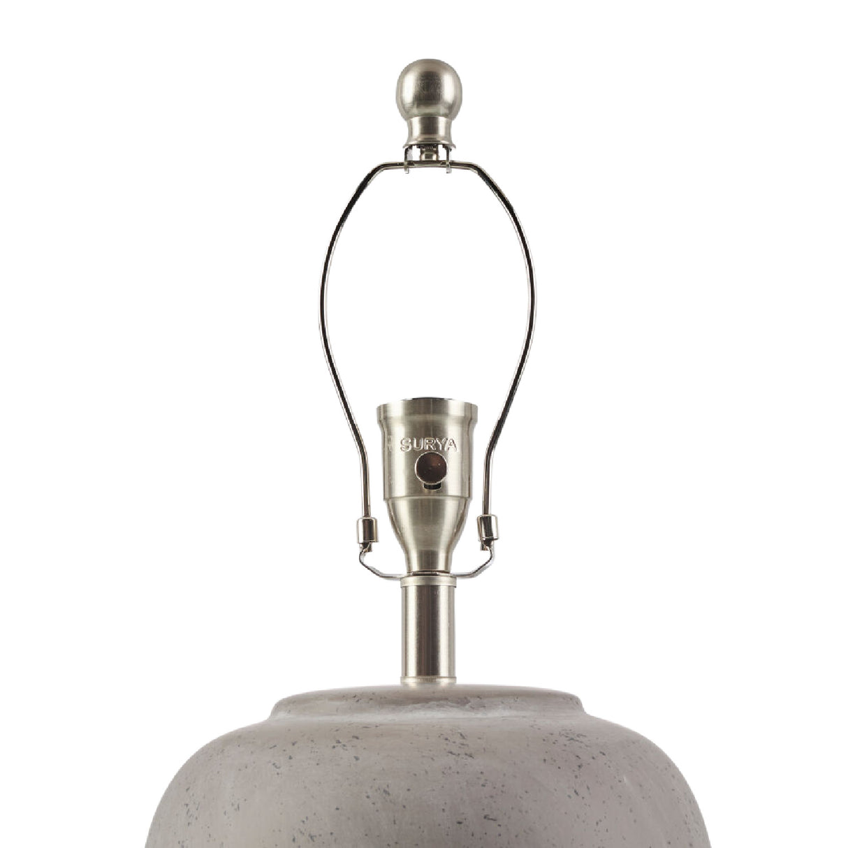 Modern European furniture - Glazed Gray Ceramic Table Lamp - www.oroa.com | Oroa.com