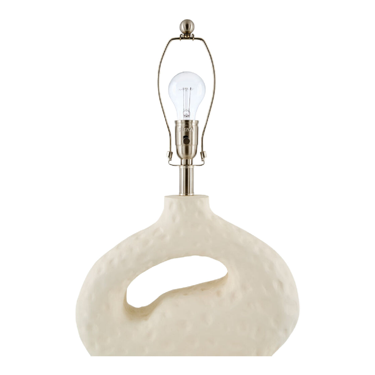 Modern European furniture - White Carved Accent Table Lamp - www.oroa.com | Oroa.com