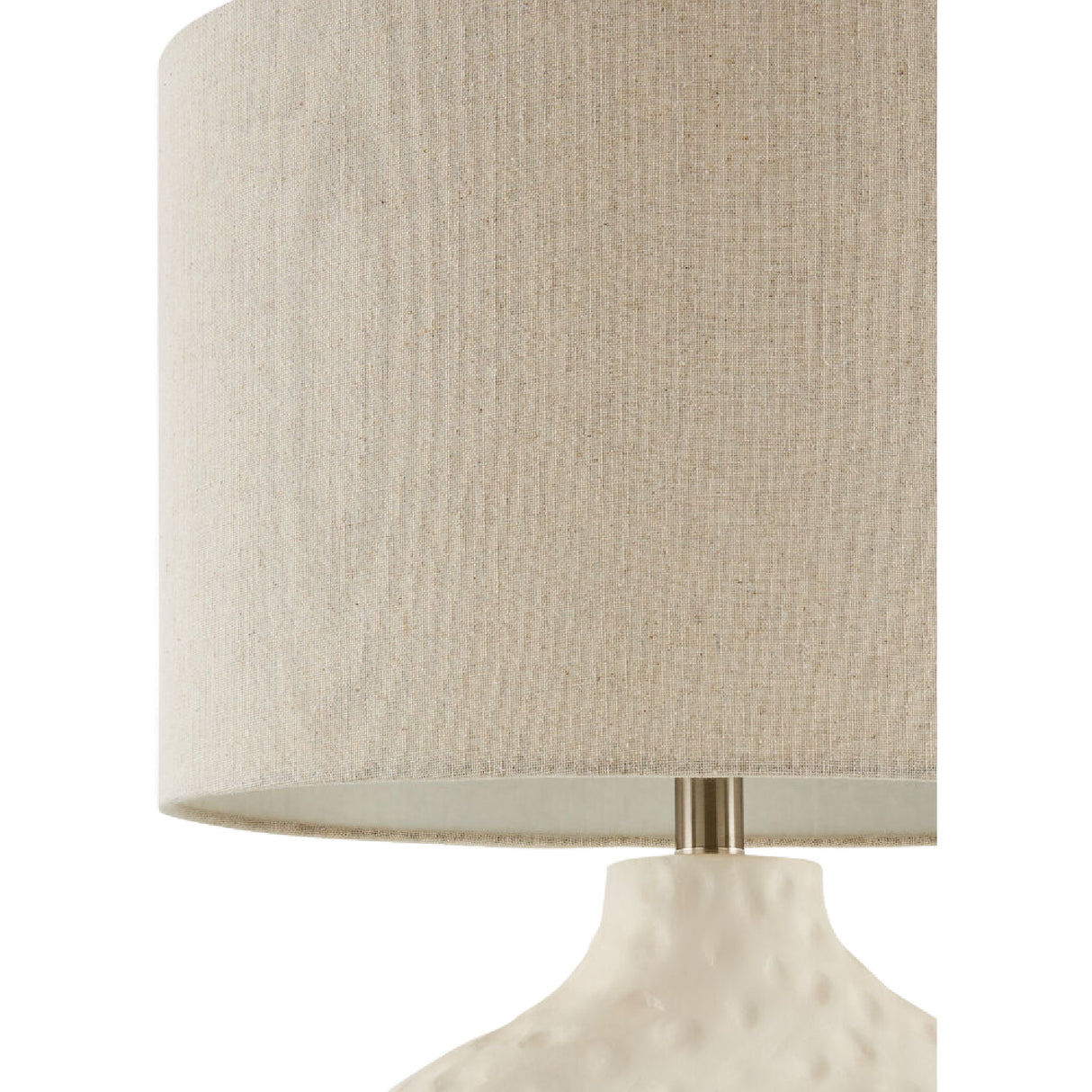 Modern European furniture - White Carved Accent Table Lamp - www.oroa.com | Oroa.com