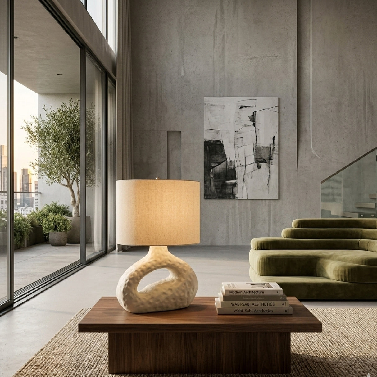 Modern European furniture - White Carved Accent Table Lamp - www.oroa.com | Oroa.com